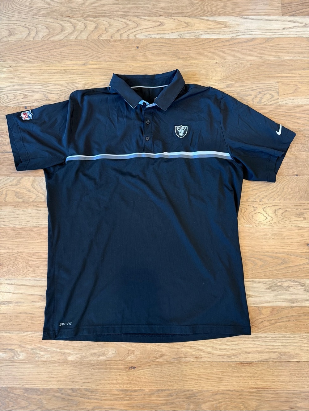 Nike NFL On Field Raiders Dri-FIT Polo Black XL